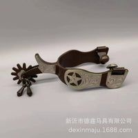 马术用品英式/美式发古铜发黑马刺马口衔马蹬马低碳钢材质