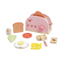 Wooden Bread Maker Toy Compact Tabletop Bread Maker Toy Rounded Edges for Children