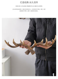 American Retro Antler Decorative Wall Hook