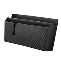 Car Trash Can with Lid, In-Car Storage Organizer for Cup Holder and Phone, ABS Material