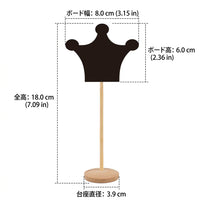 Mini Wooden Desktop Blackboard, 6×8cm, For Cafe & Store, For Messages