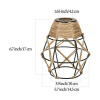 Paper Rope Lamp Shade Natural Material Woven Lampshade Bohemian Aesthetic