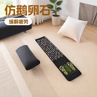 按摩垫指压板脚底家用仿鹅卵石足底痛版趾压板足疗毯一件批发跨境
