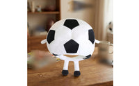Fuzzy Soccer Ball Headwear Funny Soccer Ball Hat Lightweight Fuzzy Football Hat for Photo Booths