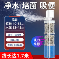 鱼缸过滤器系统整套循环小金鱼缸小型水泵上氧气泵一体陶瓷鱼盆