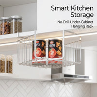 Cabinet Kitchen Towel Rack and Hanging for Homeowners, 304 Stainless Steel Under Dishcloth Holder, No-Drill Versatile Metal Rag