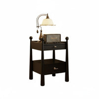 End Table with Integrated light Modernist Design Nightstand for Bedroom, Homeowners