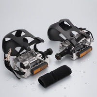 Adjustable Straps Toe Cage Pedals Side Reflectors Toe Cage Pedal Serrated Surface Strap Pedals Textured Grip