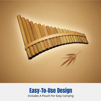Panpipe, Bamboo, G/F/C Key, Ethnic, Adult, Student, Beginner