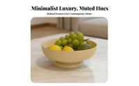 Footed Fruit Colander Draining Function Home Decor Modern Design for Party Hosts