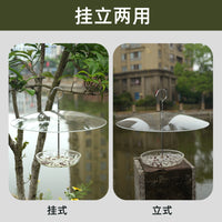 Weatherproof Bird Feeder Cover with Hanging Rain Shield for Garden