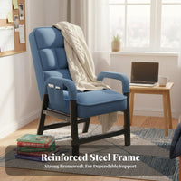 Adjustable Folding Lounger versatileUse Lounge Recliner Breathable Fabric for Adults