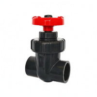 Aquarium Gate Valve Red Handwheel PVC Gate Valve