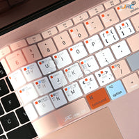 Silicone Keyboard Cover for Apple MacBook Pro/Air with Shortcut Functions