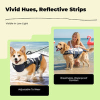 Dog Life Jacket, High-Buoyancy Life Jacket, Adjustable grip handle Handle, Waterproof, Summer Swimming, Suitable for Large Breeds