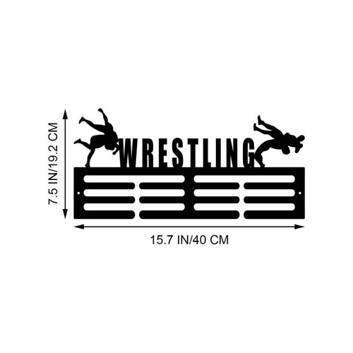 Wrestling Medal Holder Champion Showcase Sports Award Holder Easy Installation