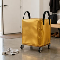 Large Capacity Waterproof Moving Storage Bag with Wheels for Quilts and Luggage, PP Material