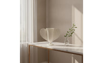 Butterfly Vase Tabletop 3D Butterfly Vase Ribbed Flower Holder for Living Room, Entryway, Reception Area