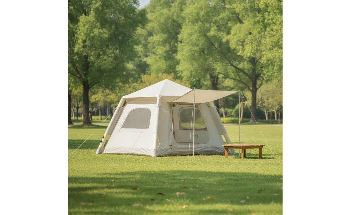 Easy Setup Freestanding Inflatable Cabin Tent Waterproof Air Tent with Awning Quick Inflating Shelter for Families