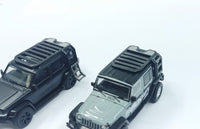 1:64 车顶平台车顶行李架 货架 越野车牧马人LC76坦克 通用版仿真