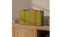 Suitcase-Shaped Storage Box Metal Latch Vintage Suitcase Box Reinforced Corners
