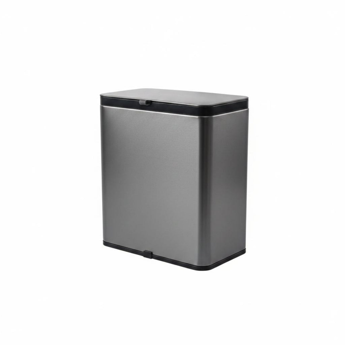 Stainless Steel Trash Container Sliding Lid Wall-Mounted Trash Container Space