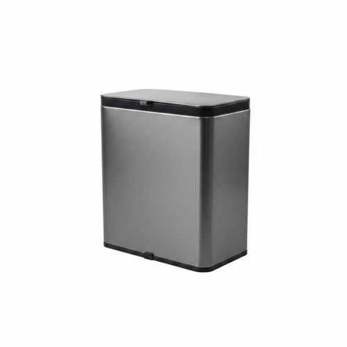 Stainless Steel Trash Container Sliding Lid Wall-Mounted Trash Container Space