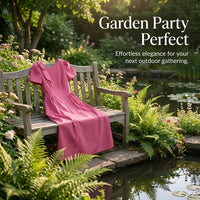 Summer Dress for Women with Puff Sleeves and Asymmetric Hemline, Maxi Dresses for UK Sizing, Long for Casual Outings