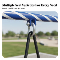 Outdoor Swing Frame Sturdy Construction children's Playground Swing Resilient Heavy Duty Playset for Adults, Parents, Kindergarten, Community, School
