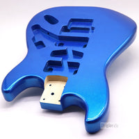 Metallic Blue Poplar Electric Guitar Body for DIY Assembly and Modification