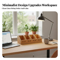 Multi-Compartment Shelf with Drawer Multwhenunctional for Study Room, Countertop