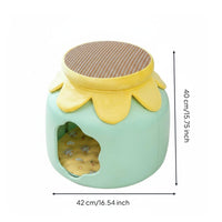 Cat Nest Stool Multi-Functional Barrel Cat Bed Breathable Pet House