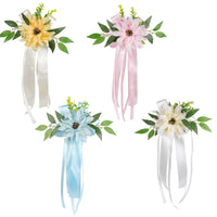 Wedding Car Flower Decoration Artificial Flowers Door Handle Flower Lightweight