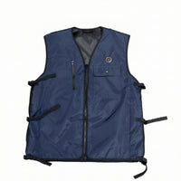 Adjustable Cooling Vest with Pockets Long-Lasting Zippered Cooling Vest Sleeveless Outerwear Lightweight for Outdoor Workers, Laborers, Construction Sites, Summer Wear