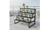 Floor-Standing Stepped Plant Stand Multi-Tier Tiered Plant Stand Indoor Furniture Outdoor for Gardeners, Balcony, Patio, Living Room