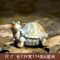仿真动物乌龟树脂摆件户外花园别墅庭院水池鱼缸装饰布置造景模型