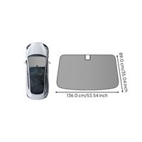 EV sunshade blocks heat