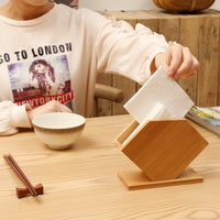 Bamboo Tissue Box for Desktop with Custom LOGO