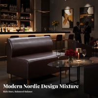 Wear-Resistant Tufted Banquette Set Waterproof Surface Restaurant Seating Minimalist Aesthetic Commercial Furnishing High-Density Foam for Cafe Owners, Diners, Dessert Shop, KTV Room, Bar, Lounge