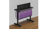 10-Slot Pickleball Paddle Rack Metal Desktop Pickleball Paddle Holder Black