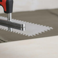 Serrated Rim Square Notch Trowel Ergonomic Handle Notched Trowel Adhesive Spreader for Professionals, DIY Enthusiasts, Construction, Home Improvement