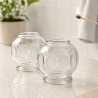 Glass Cupping Cups, Thickened Clear Glass Cupping Jars for Therapists, Acupuncturists, Home Wellness Muscle Relaxation