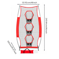 Football Throwing Net with Target Pockets Easy Setup Football Throwing Net with Carry Bag Heavy-Duty   for Coaches, outdoor