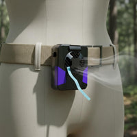Strong Airflow USB Hanging Waist Fan Quiet Operation Waist Clip Fan Lightweight for Outdoor Workers, Campers, Work Sites, Camping, Fishing