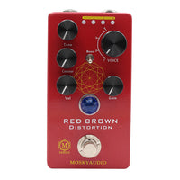 MOSKYAUDIO M Series RED BROWN Distortion Guitar Effect Pedal