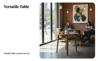 Minimalist Design Upholstered Bistro Set Modern aesthetic 5-Piece circular table and Chair Group adaptable Combinations Commercial Furnishing for Cafe Owners, Office Managers, Employees, Dessert Shop, Lounge Bar, Cafeteria, Reception Area