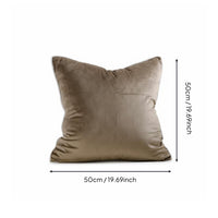 Color Piped Throw Pillow Cover Zipper Decorative Velvet Cushion Home Decor Decoration for Bed