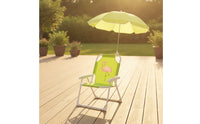 Outdoor Chair with Sun Shade Foldable Chair with Umbrella Portable Furniture Folding for Children, Toddlers, Beach, Patio, Garden