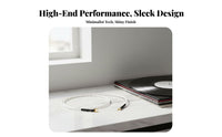 Turntable Ground Wire Pure Shiny Conductor LP Player Ground Cable 6-Core Braided Audio Accessory for Audiophiles, Vinyl Enthusiasts
