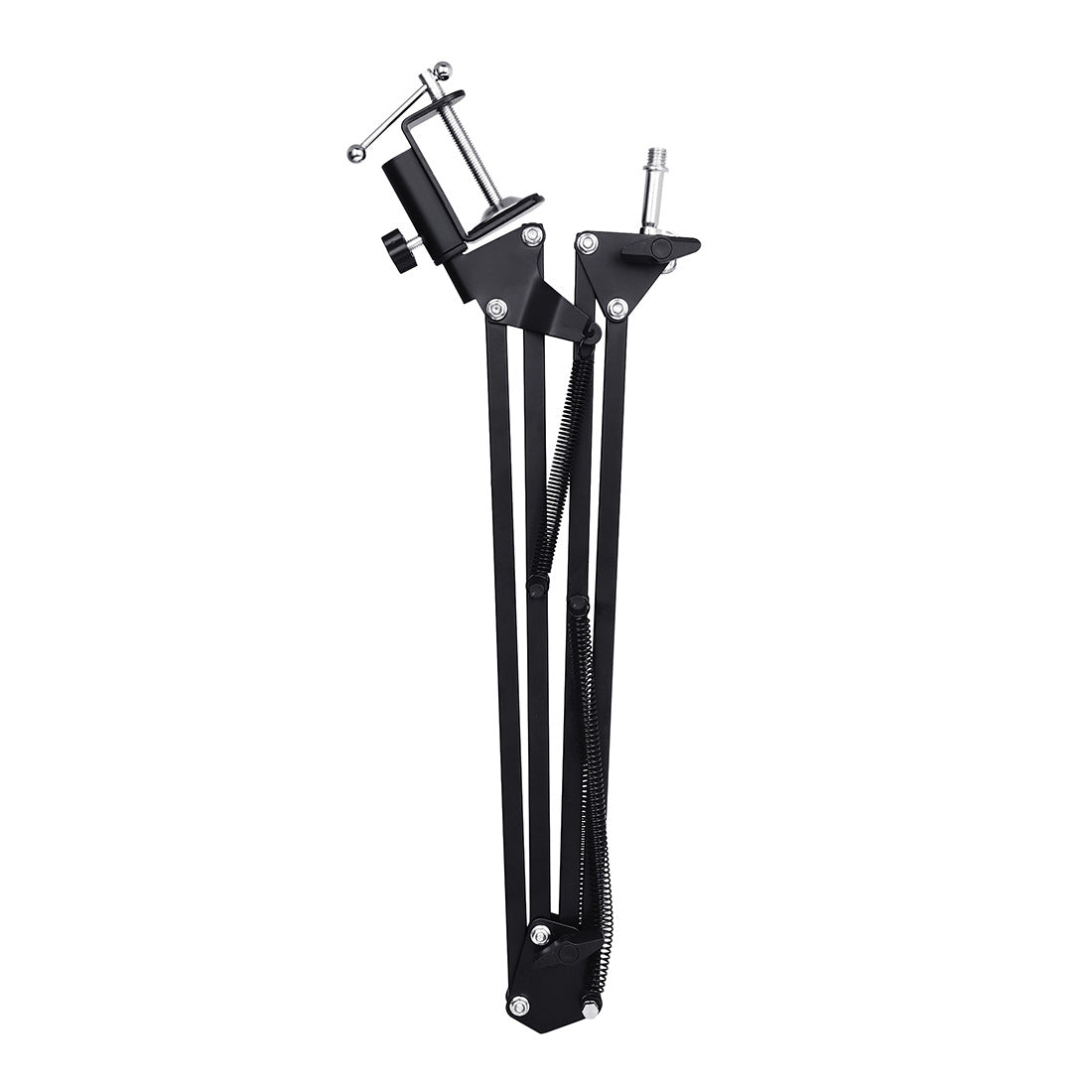 Foldable Metal Microphone Stand with Clip for Desktop Streaming